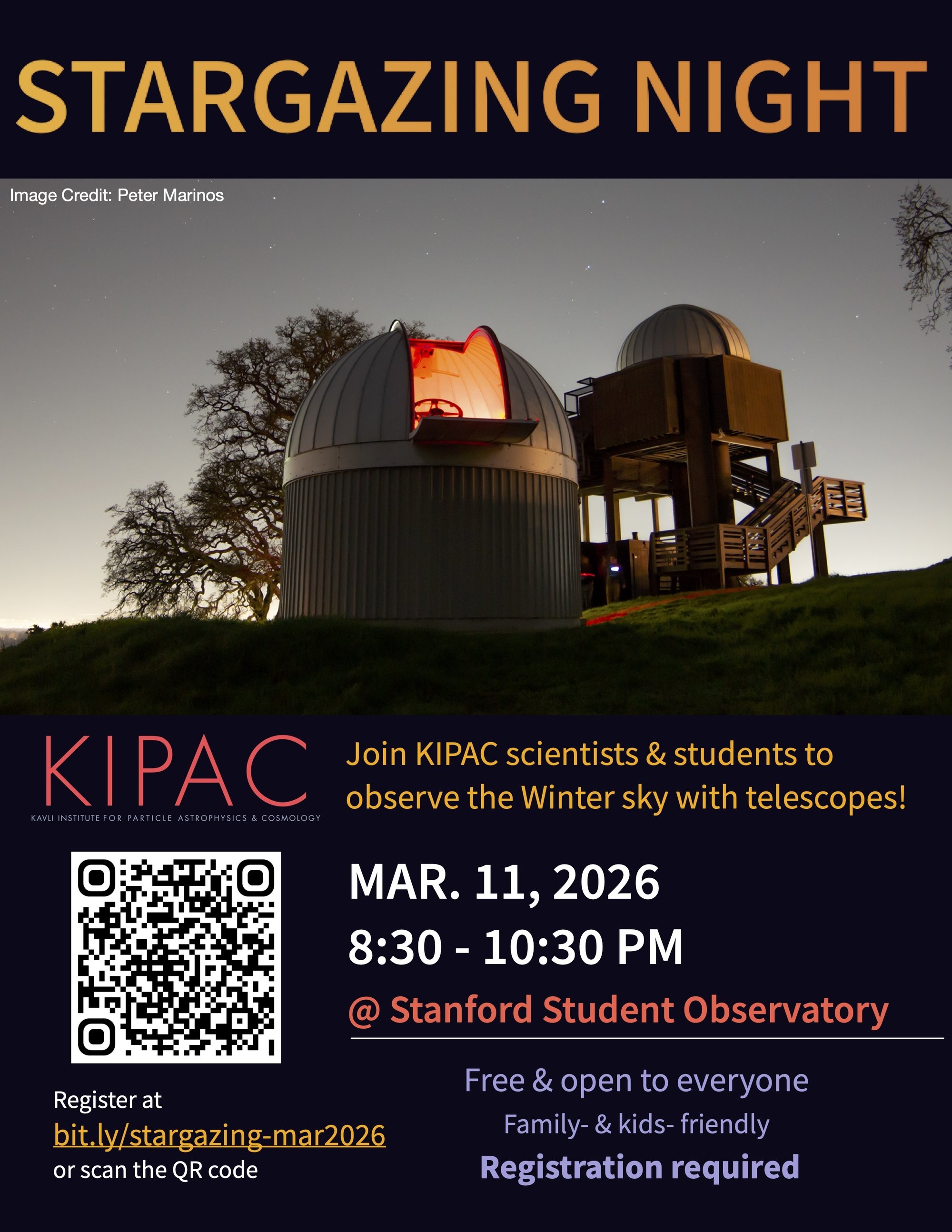 Stargazing March Flyer