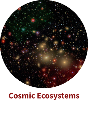 Deep astronomical image showing faint galaxies and stars